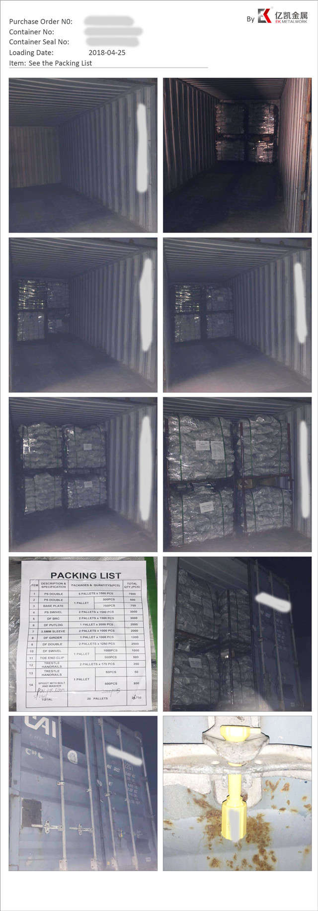 Charge de coupleur pivotant press&eacute;