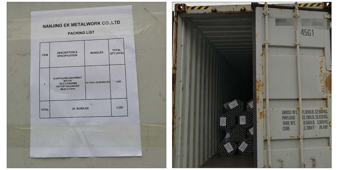 &Eacute;chafaudage Pipe Chargement Photos 03