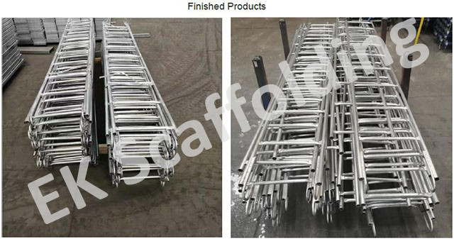 &Eacute;chelle droite d'&eacute;chafaudage