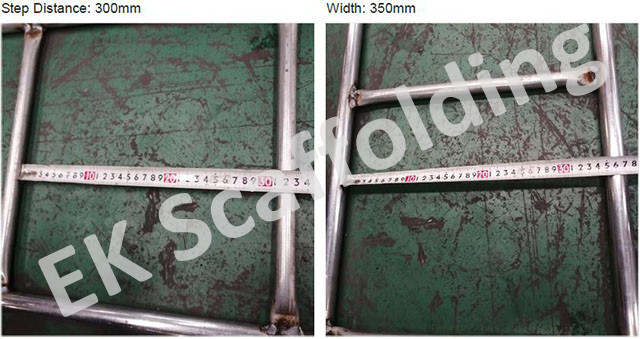 &Eacute;chelle en acier d'&eacute;chafaudage