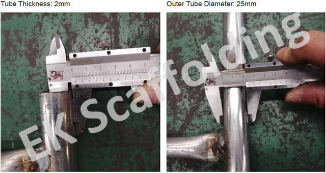 &Eacute;chelle en acier d'&eacute;chafaudage