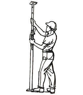 Adjuds le tube intérieur à la hauteur approximative souhaitée