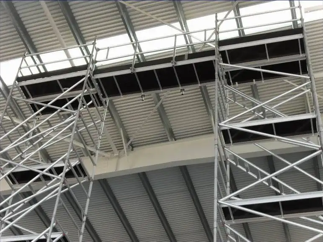 Application du syst&egrave;me d'&eacute;chafaudage Ringlock