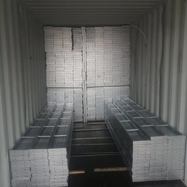 Cartes de marche d'échafaudage BS1139 210 mm pour la construction