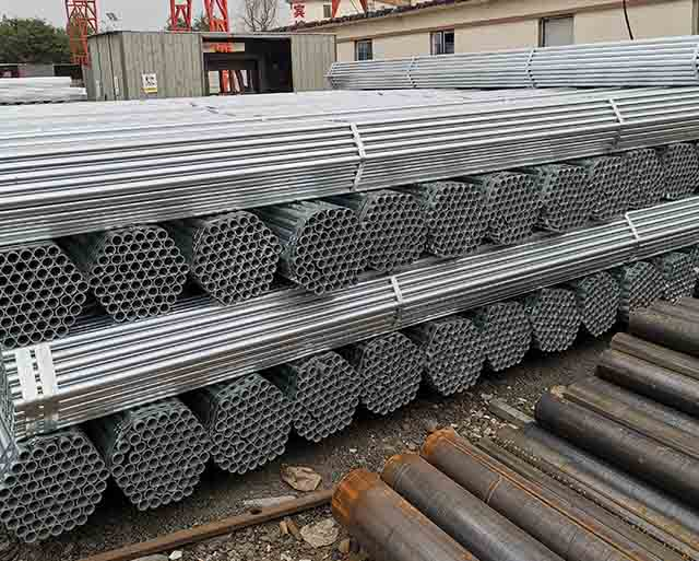 Tube d'échafaudage tube galvanisé