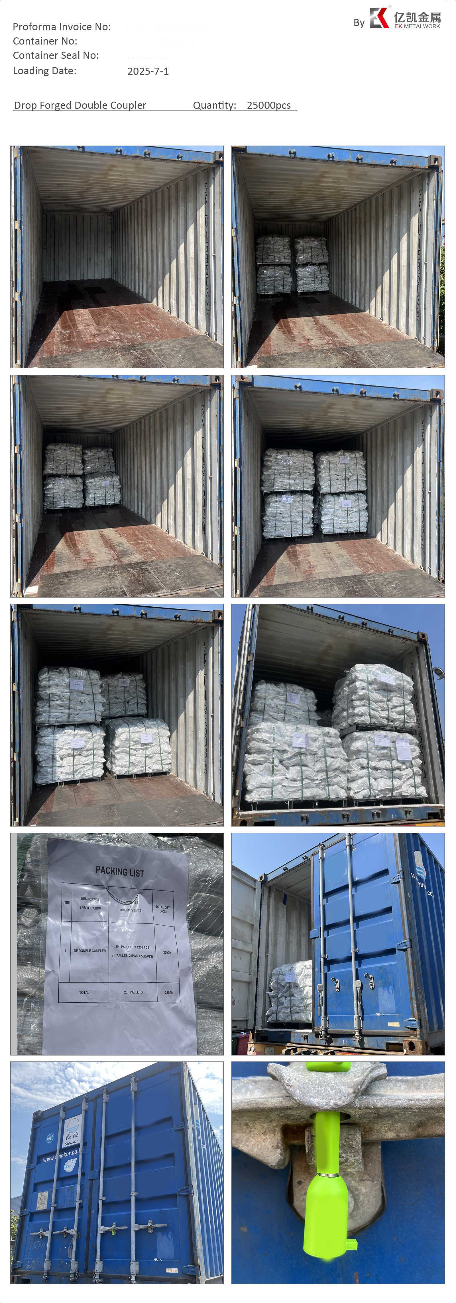 Coupleur double forg&eacute; EK-Drop250701