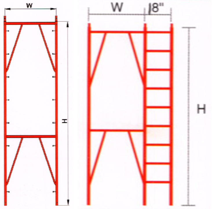 Échafaudage à cadre d\'appartements