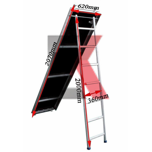 Planche d'échafaudage en alliage en aluminium planche pour la construction