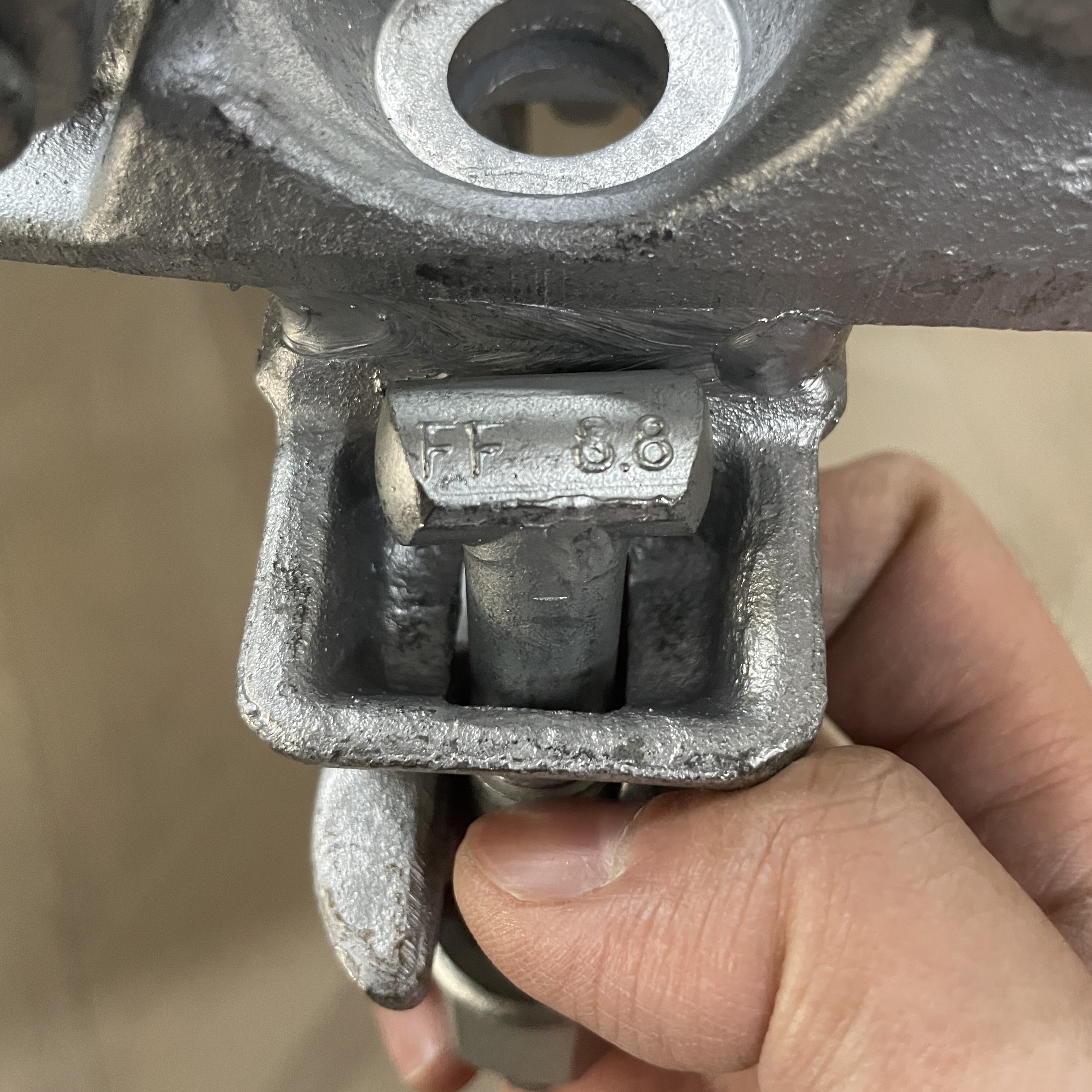 Pince d'échafaudage de forme spéciale à double coupleur 60 X 60