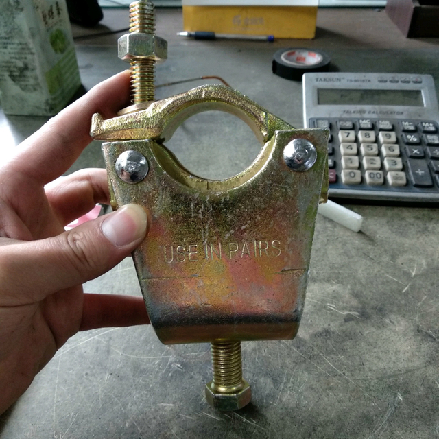 AS1576.2 Coupleur de poutre de poutre d'échafaudage à forage goutte