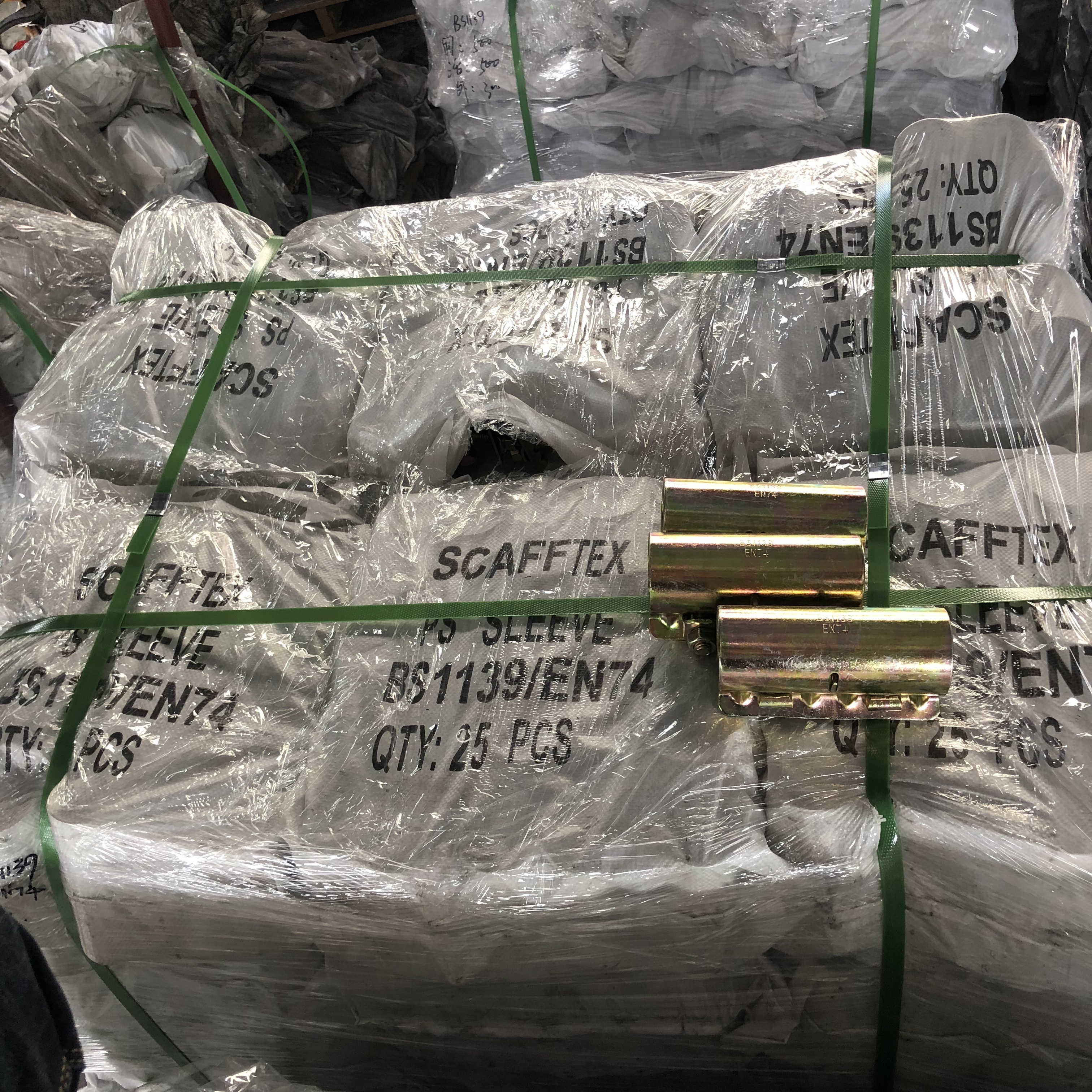 Coupleur &agrave; manches press&eacute;es