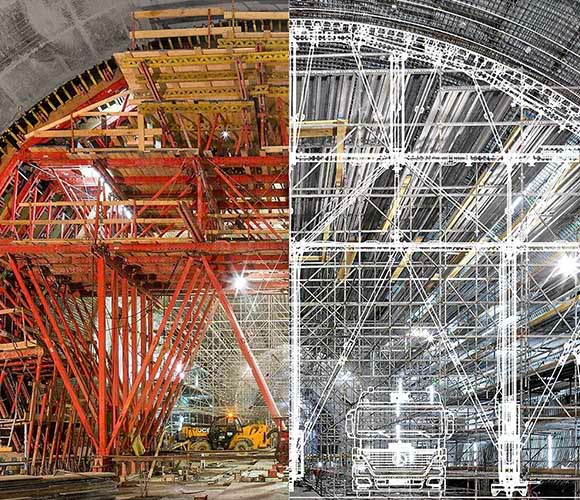 Cas de fabricant d'échafaudage EK