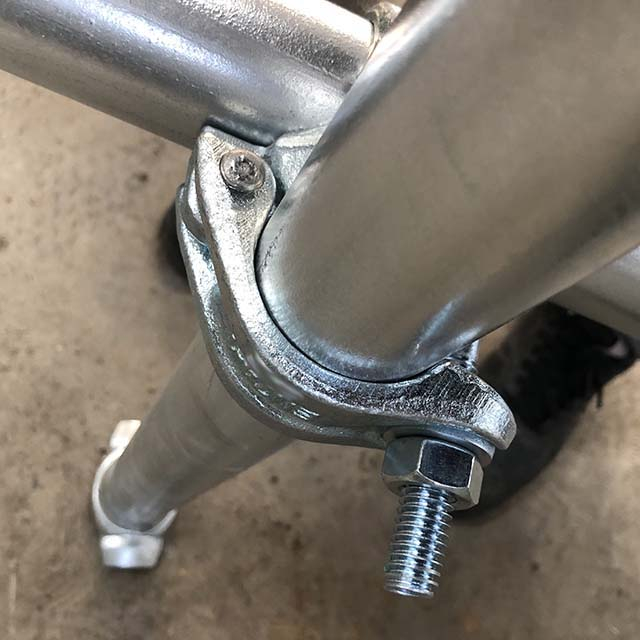 Échafaudage Drop Forgged Clamp Rapités Coupleur double à angle droit