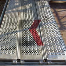 Planche de passerelle à crochet d'échafaudage en acier