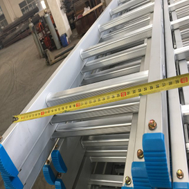 Échafaudage Matériau de construction d'échelle droite en aluminium droit