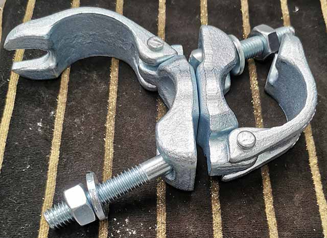 Échafaudage forgé de goutte coupleur pivotant électro-galvanisé