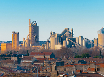 Entretien de l'usine de ciment
