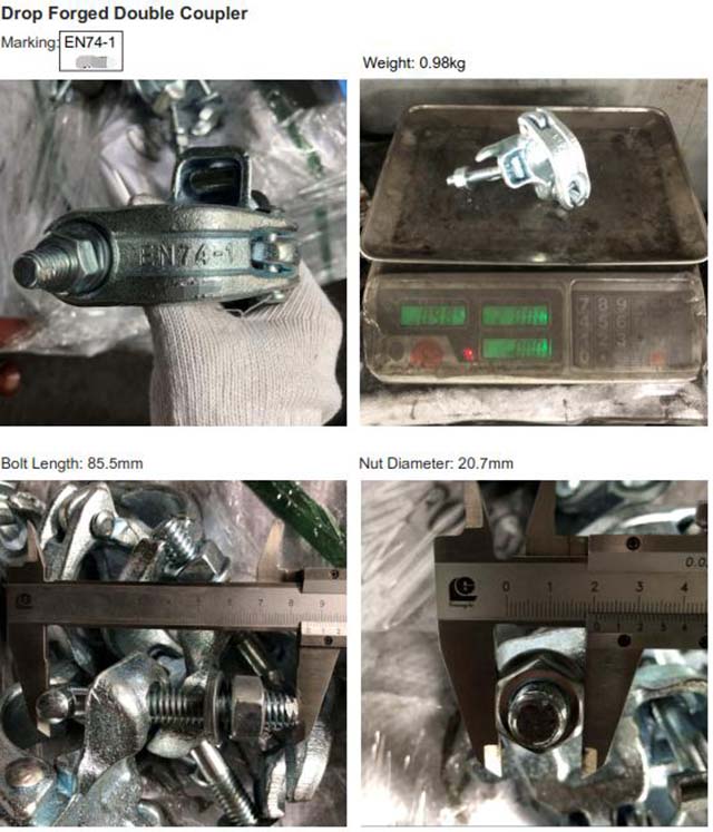 Coupleur double forg&eacute; de goutte 06